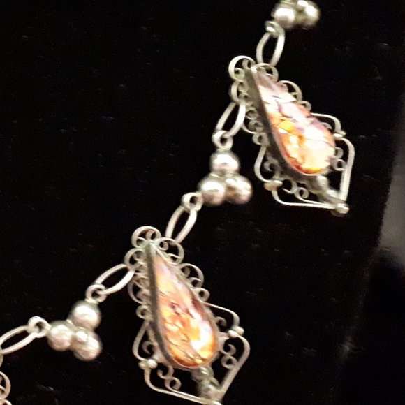 1940's Mexico Handmade 925 Silver Demi Parure - Picture 12 of 16